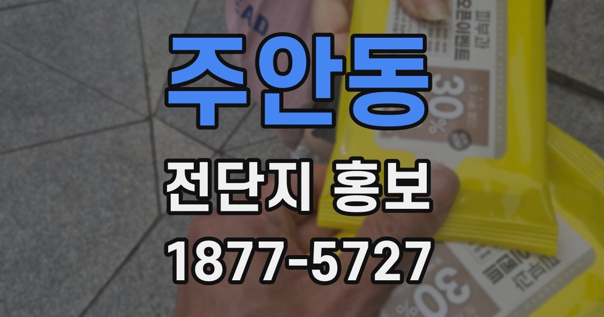 주안동 전단지 홍보