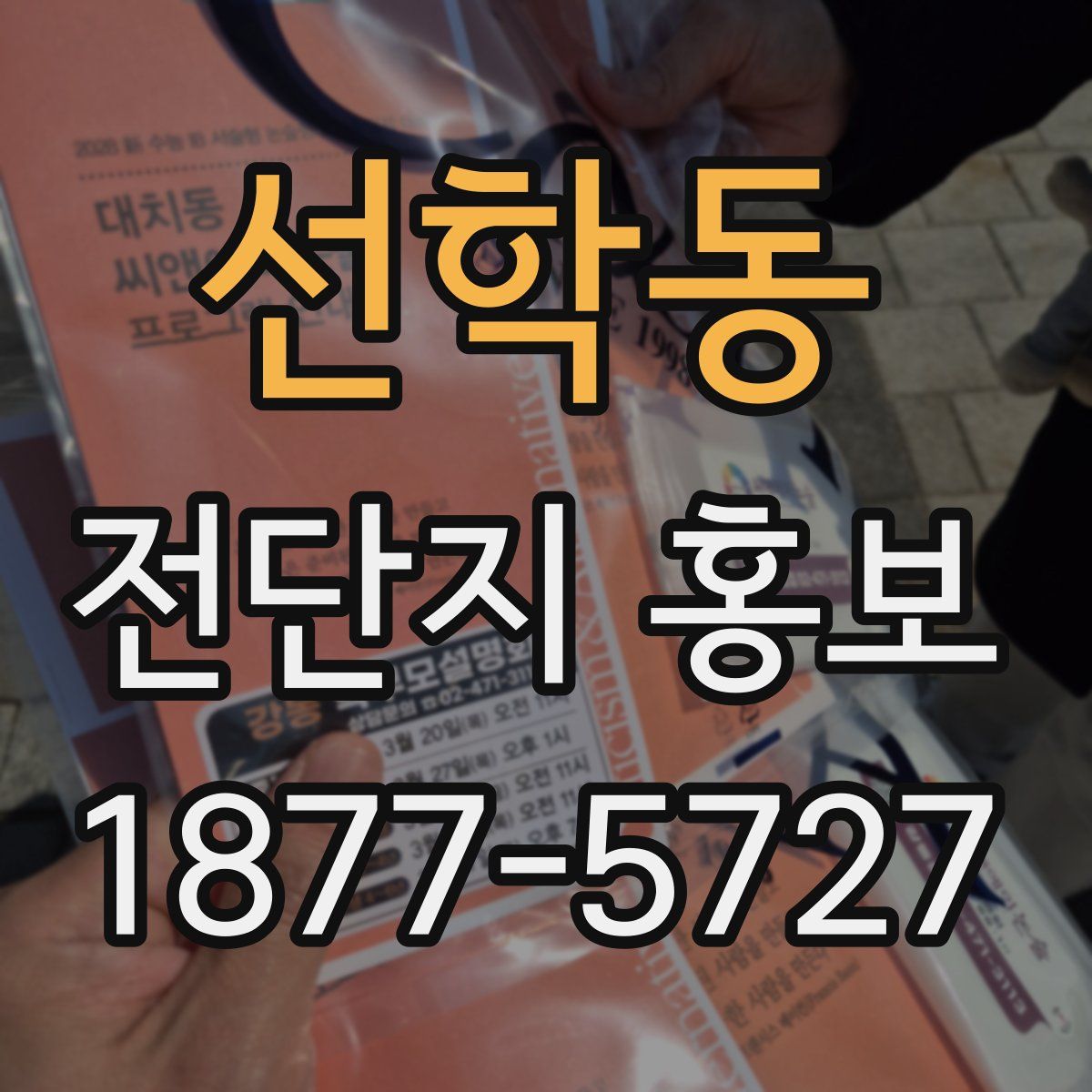 선학동 전단지 홍보
