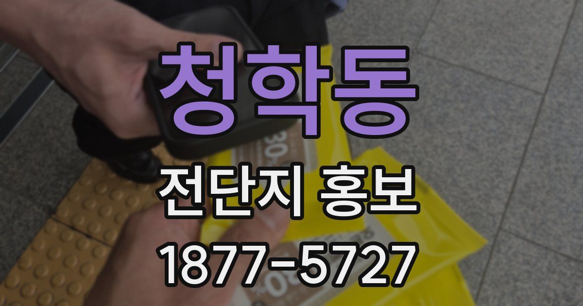 청학동 전단지 홍보