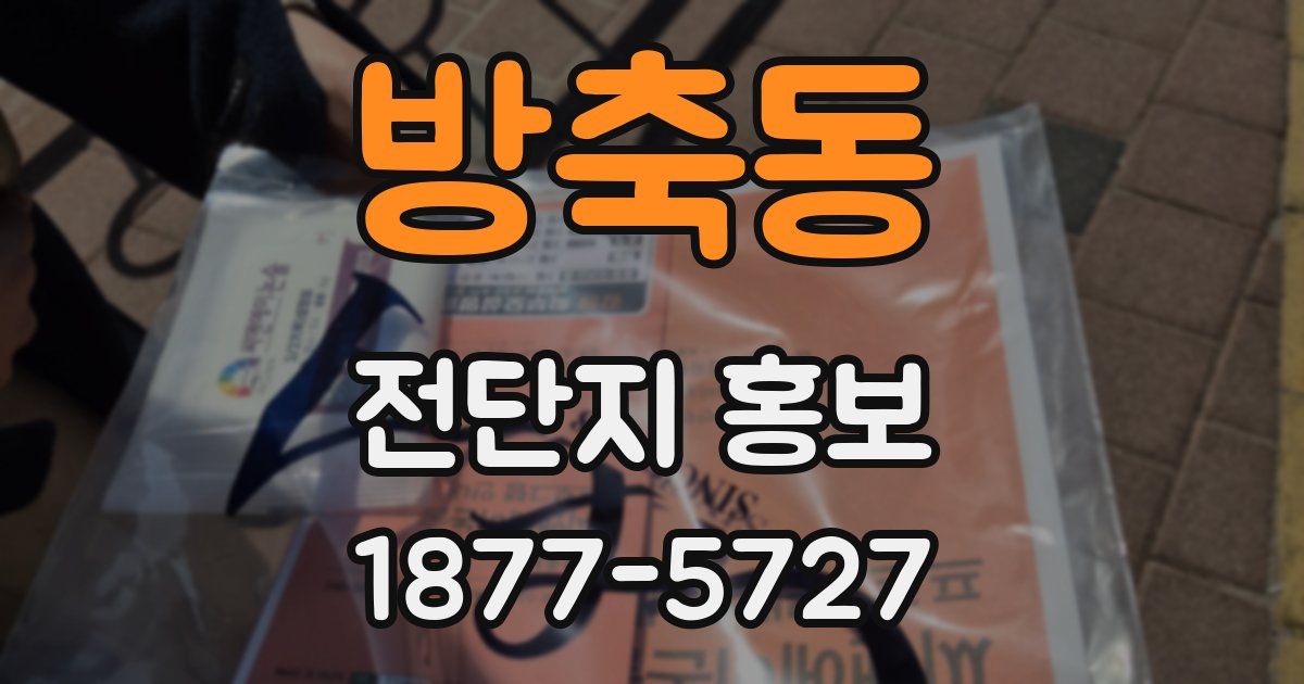 방축동 전단지 홍보