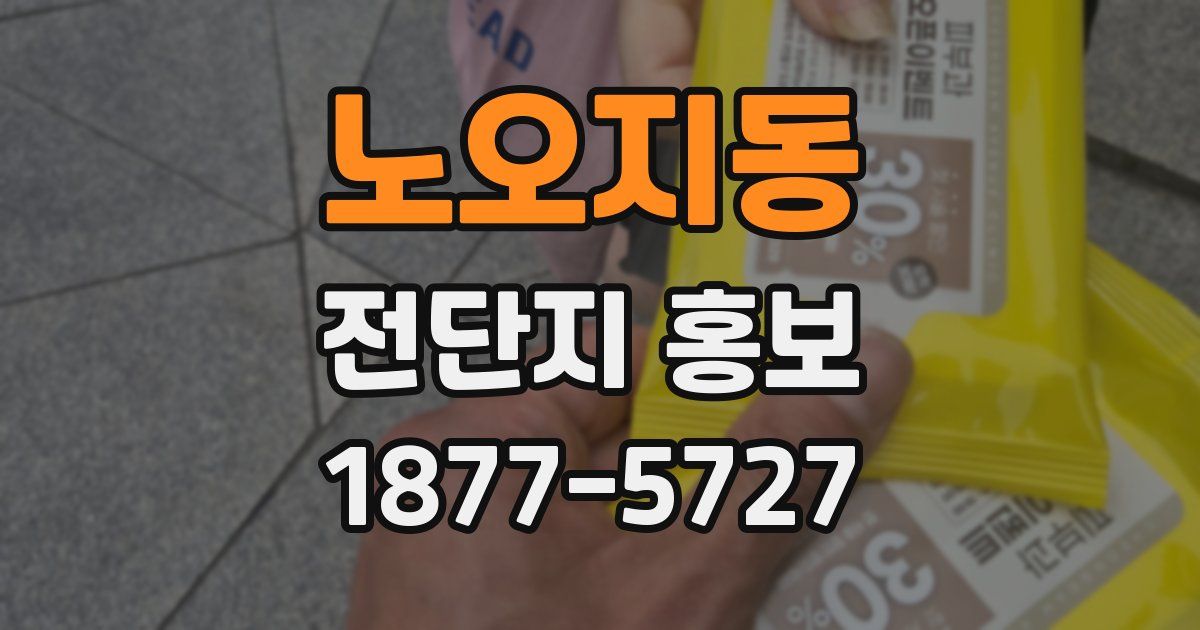 노오지동 전단지 홍보