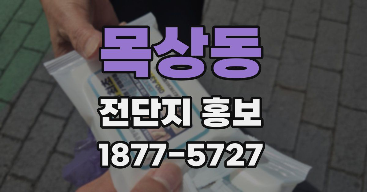 목상동 전단지 홍보