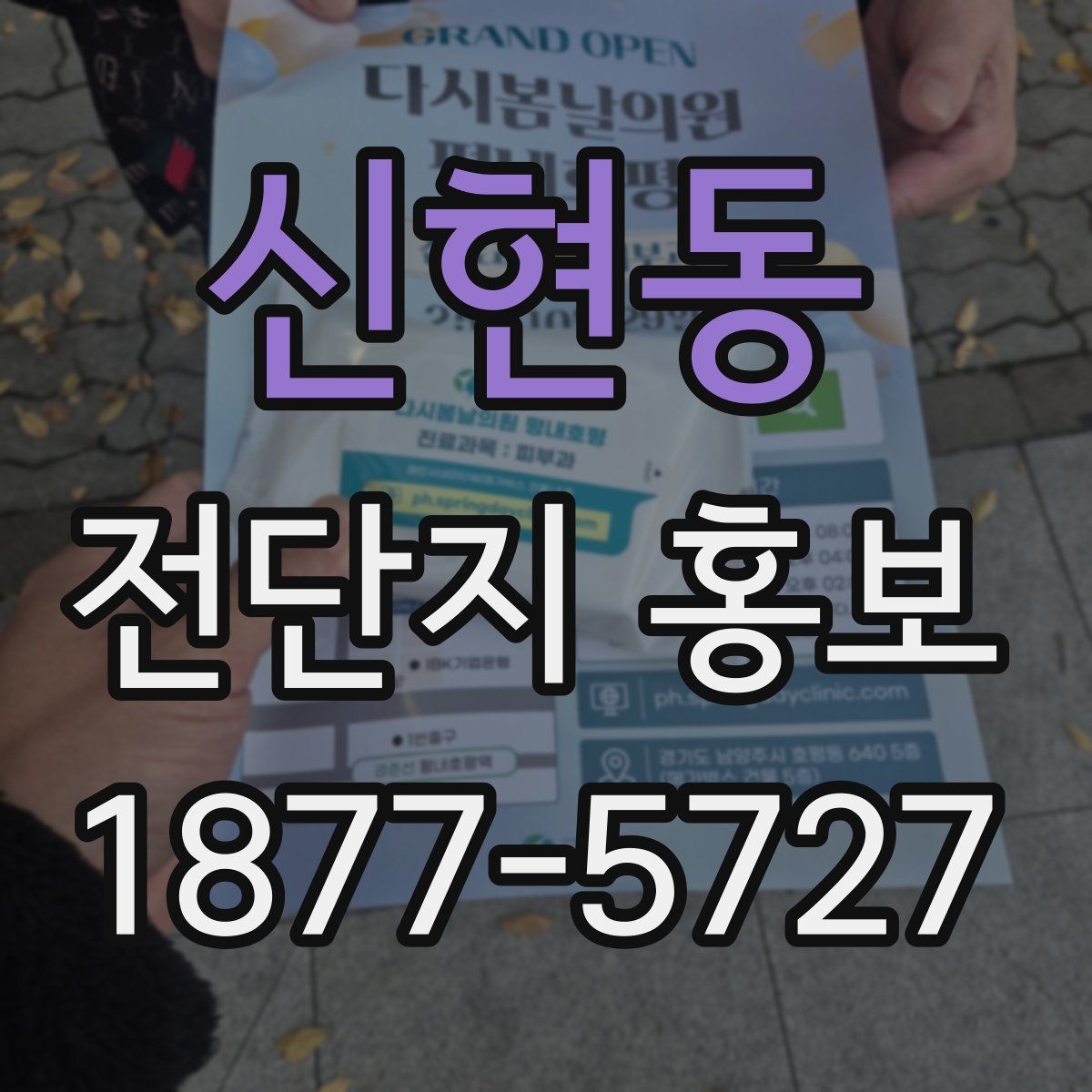 신현동 전단지 홍보
