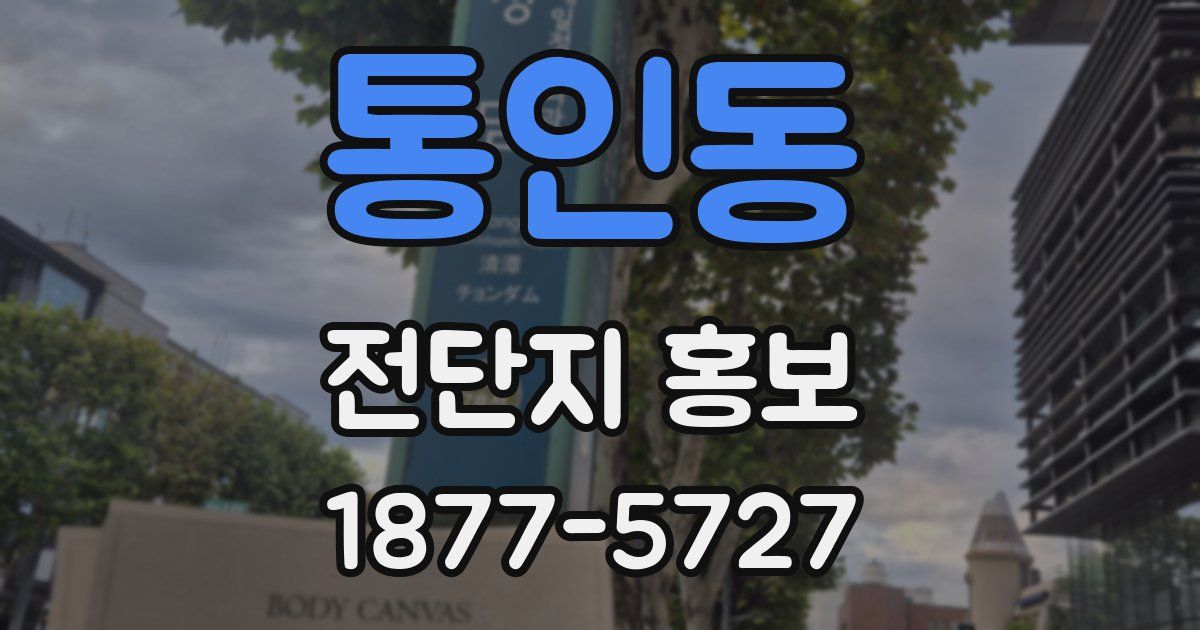 통인동 전단지 홍보