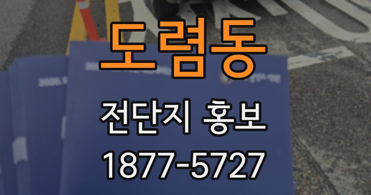 도렴동 전단지 홍보