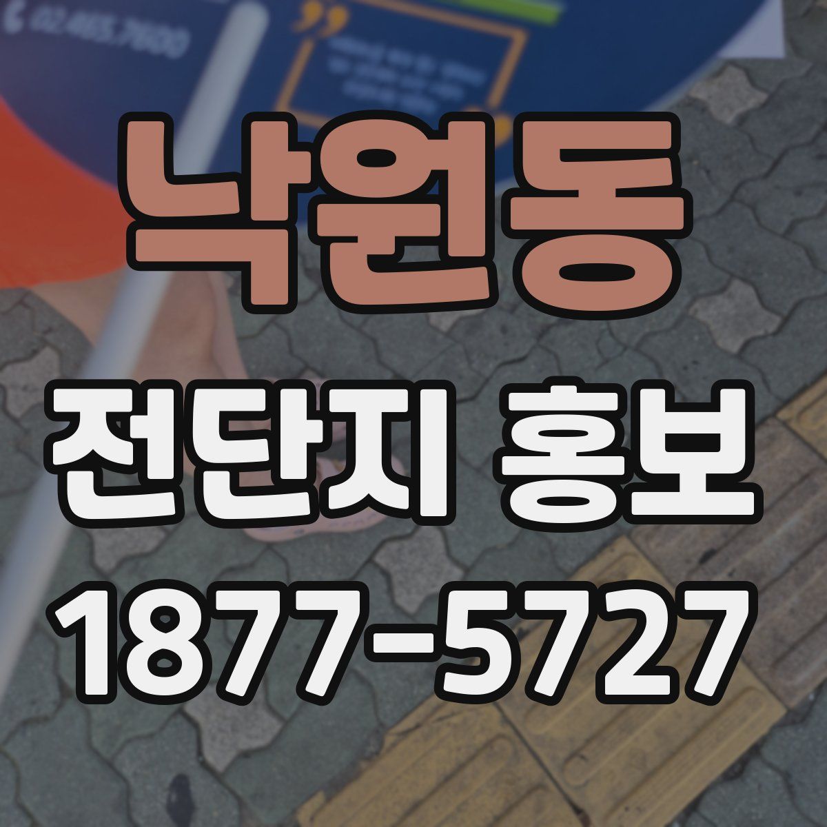 낙원동 전단지 홍보