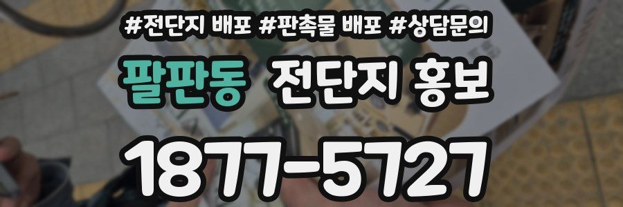 팔판동 전단지 홍보