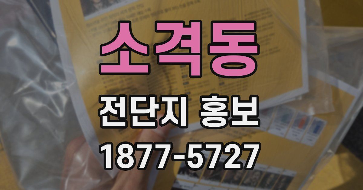 소격동 전단지 홍보
