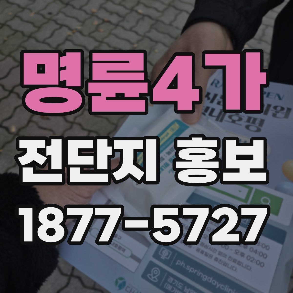 명륜4가 전단지 홍보