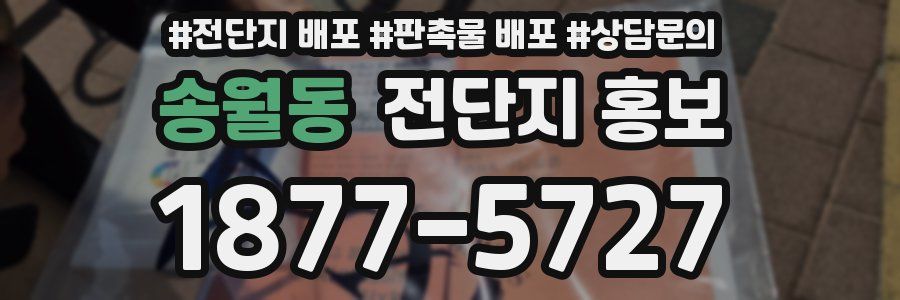 송월동 전단지 홍보