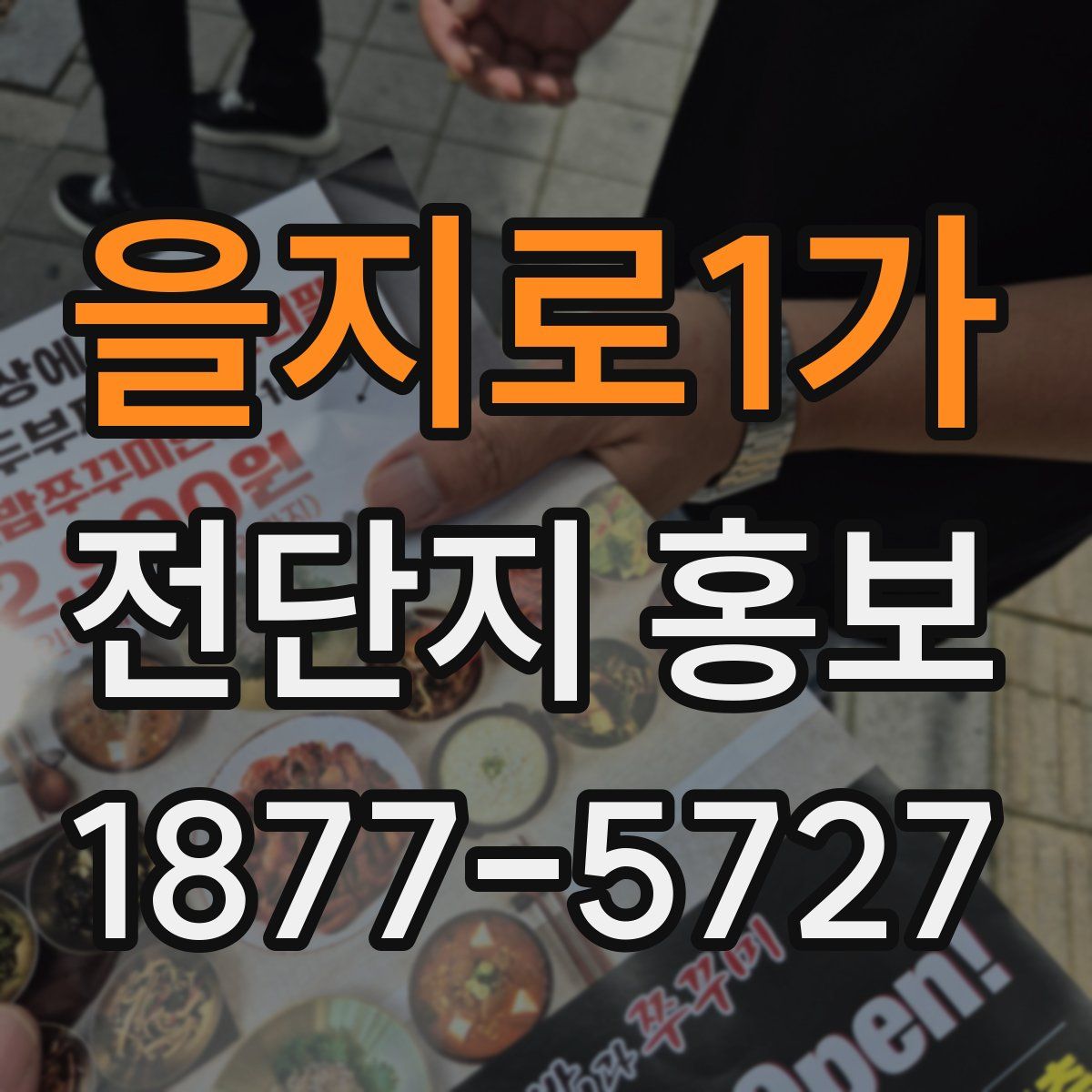을지로1가 전단지 홍보