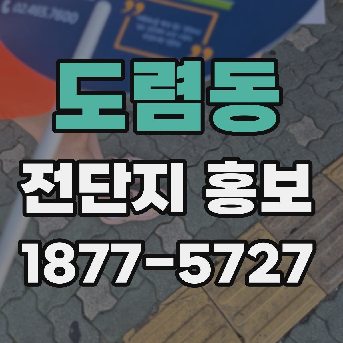 도렴동 전단지 홍보