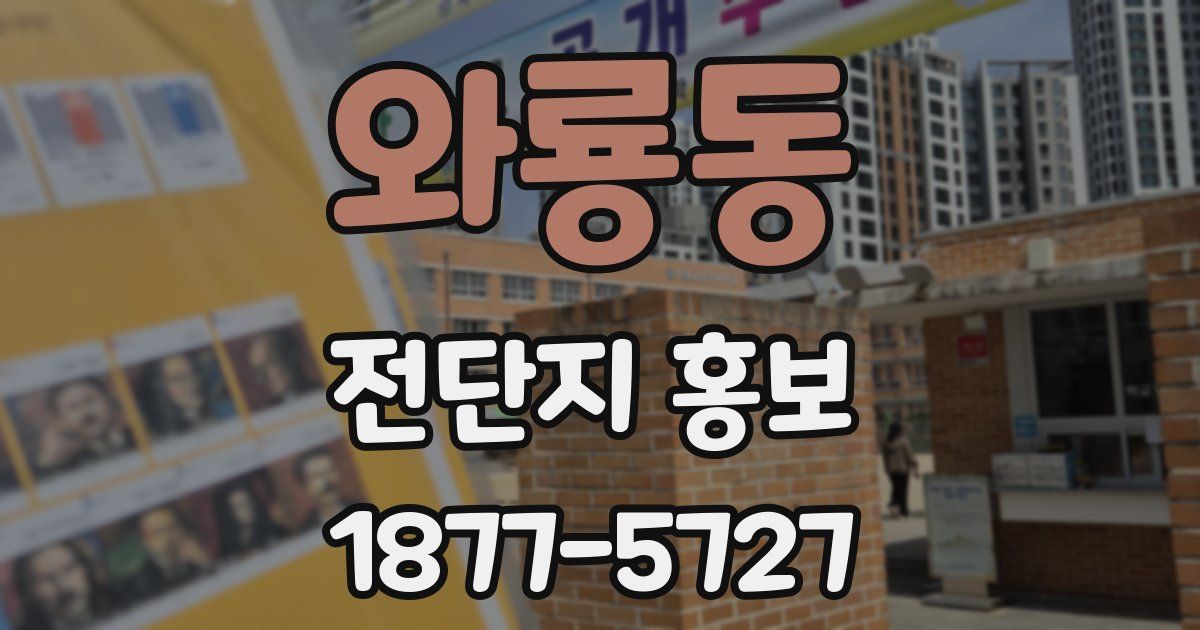 와룡동 전단지 홍보