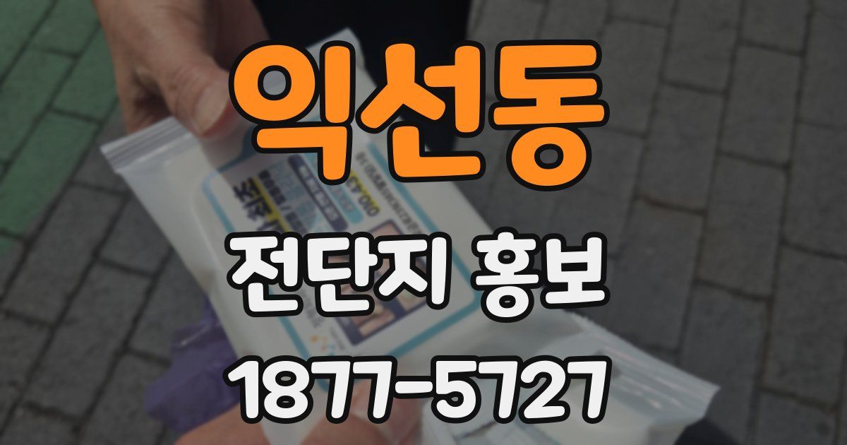 익선동 전단지 홍보