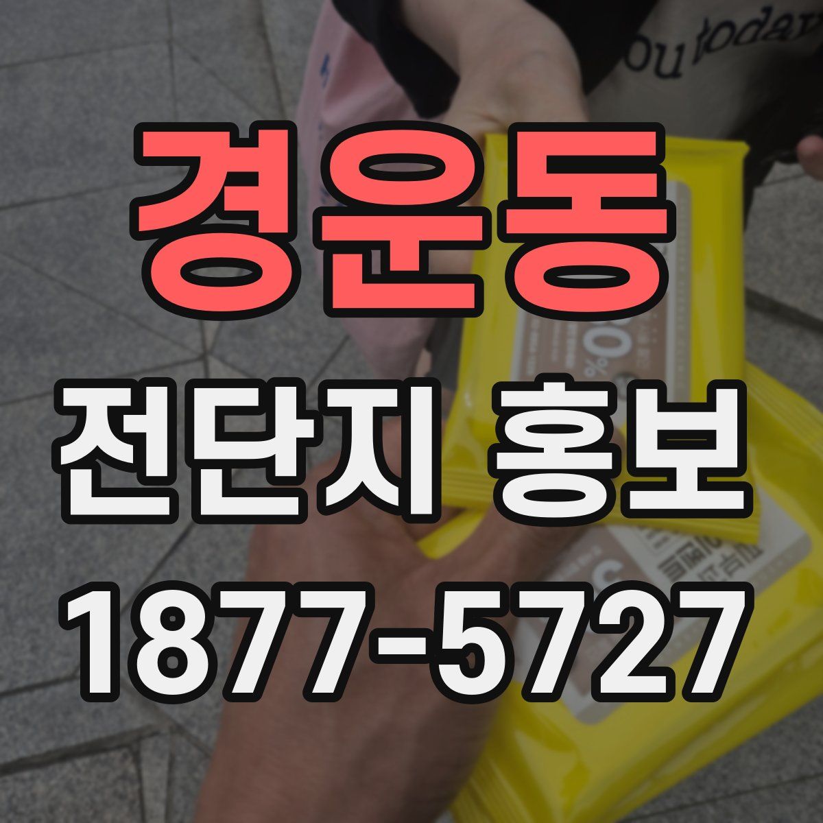 경운동 전단지 홍보