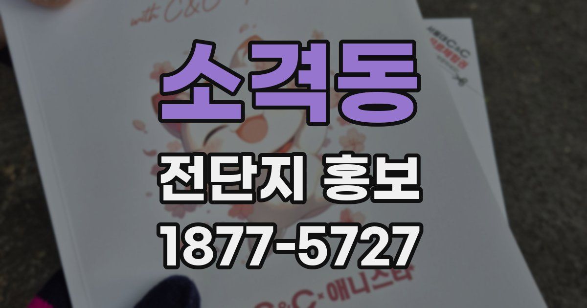 소격동 전단지 홍보