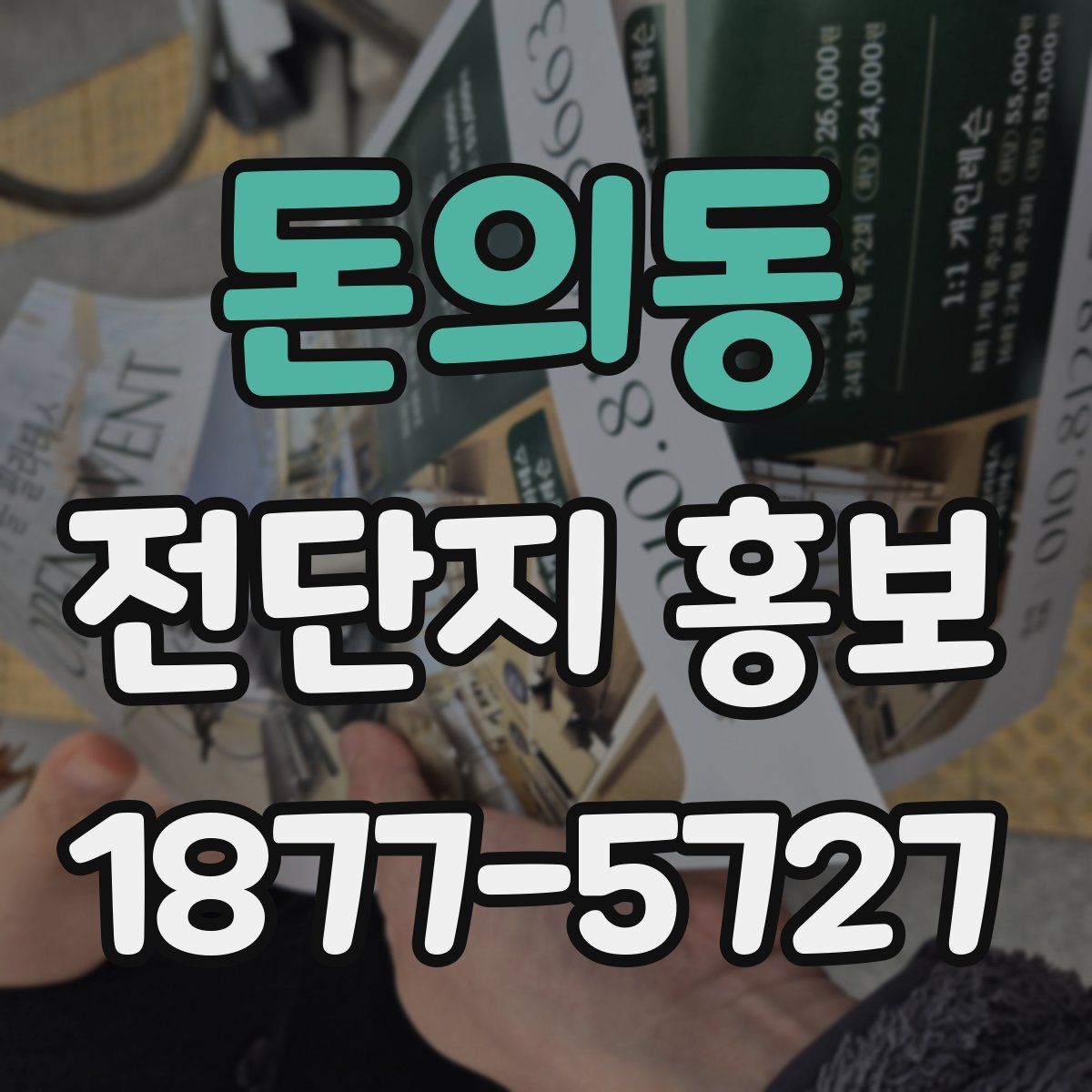 돈의동 전단지 홍보