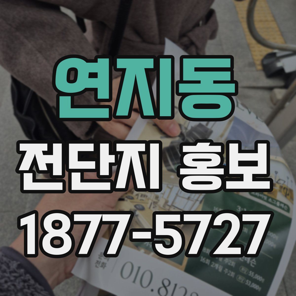 연지동 전단지 홍보