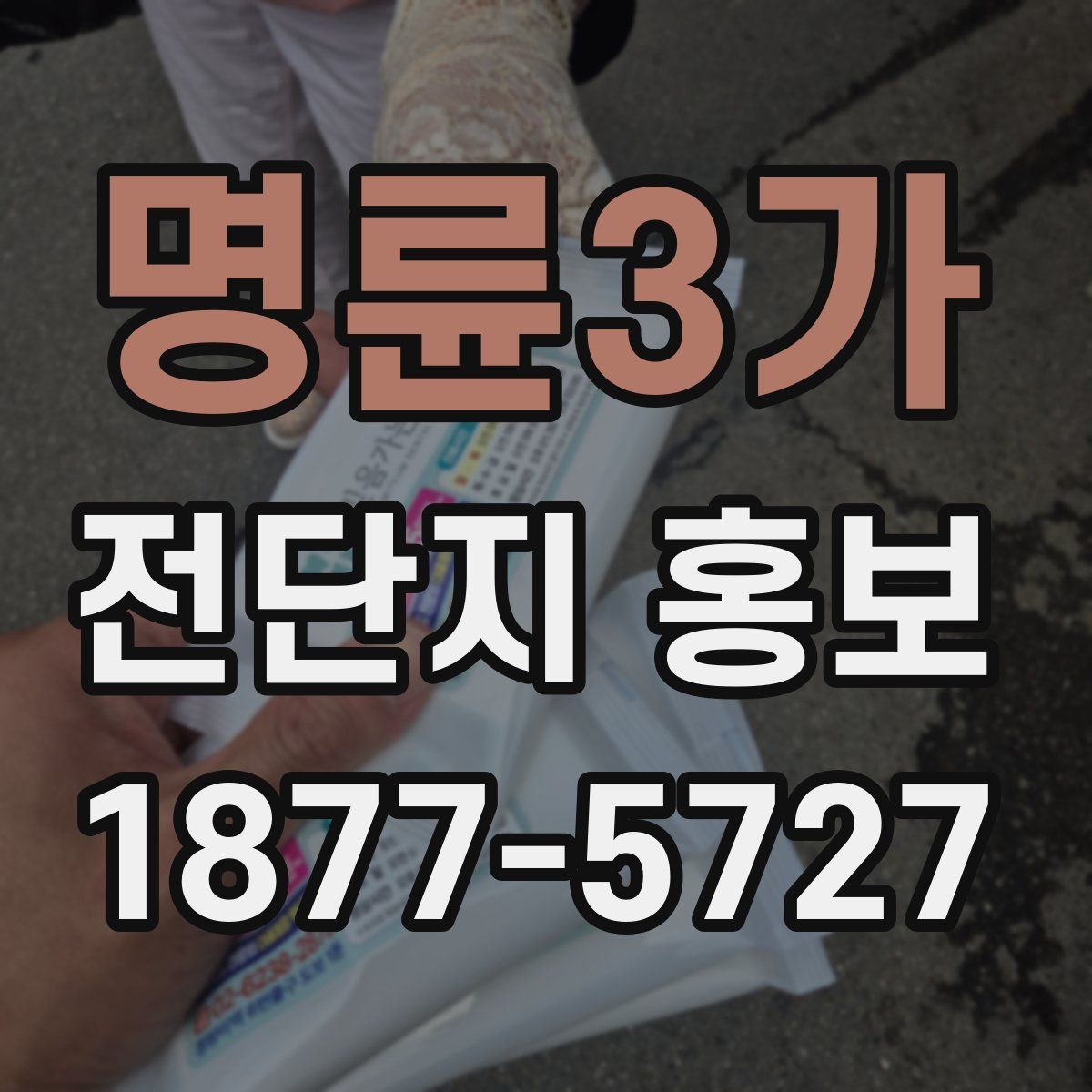 명륜3가 전단지 홍보