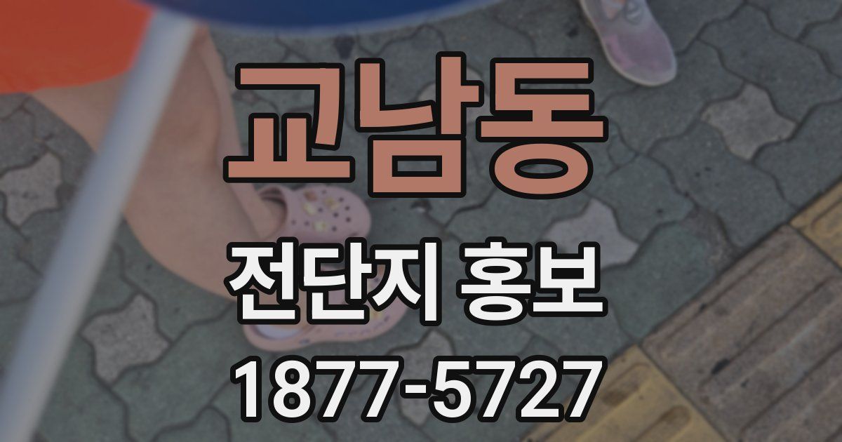 교남동 전단지 홍보