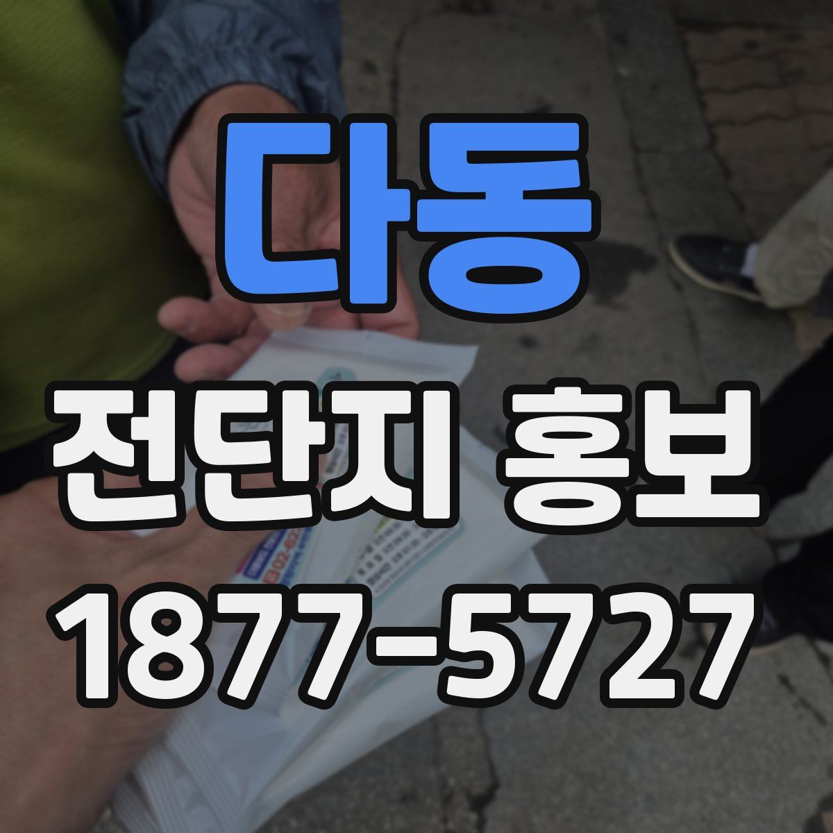 다동 전단지 홍보