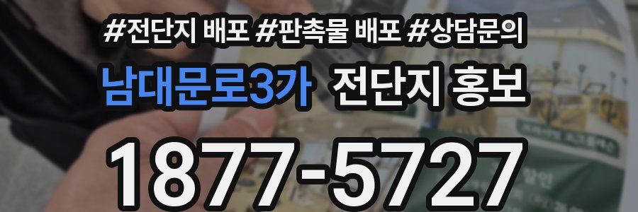 남대문로3가 전단지 홍보