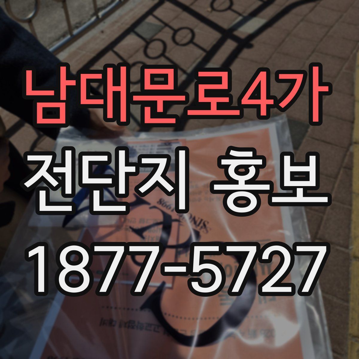 남대문로4가 전단지 홍보