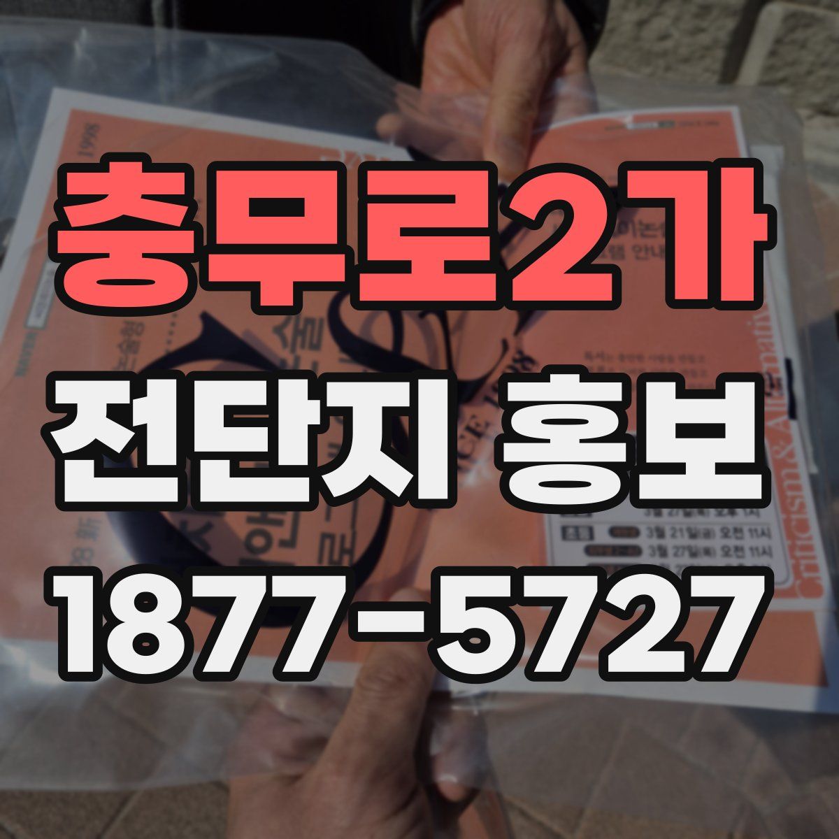 충무로2가 전단지 홍보