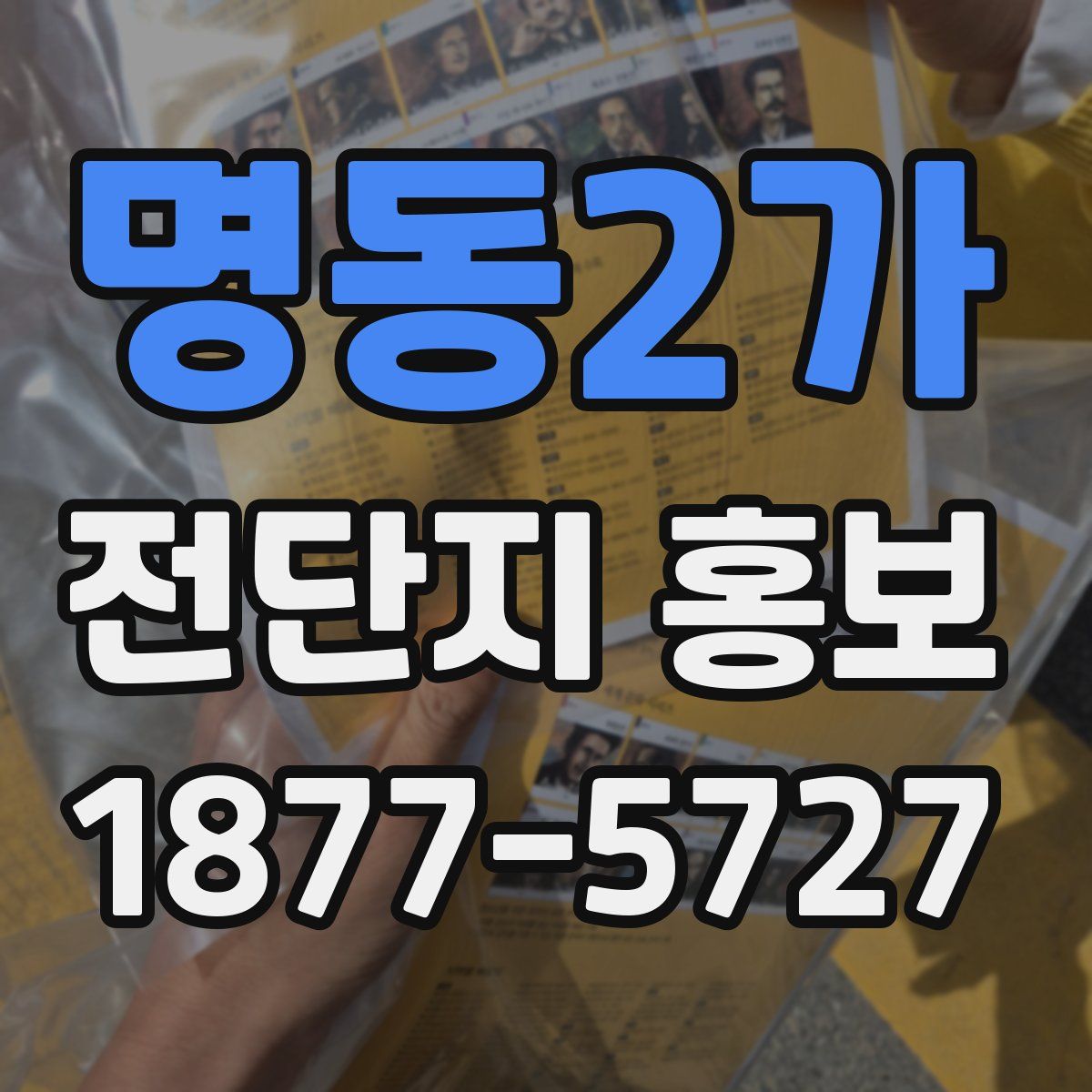 명동2가 전단지 홍보