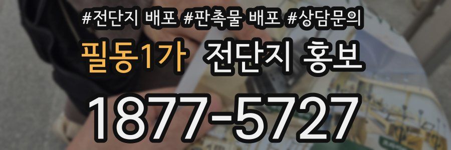 필동1가 전단지 홍보