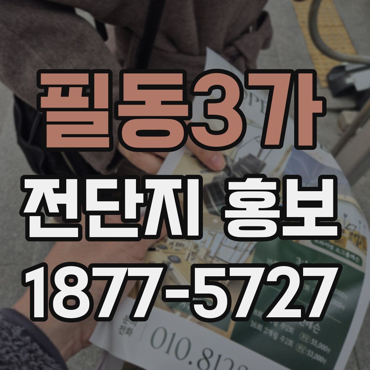 필동3가 전단지 홍보