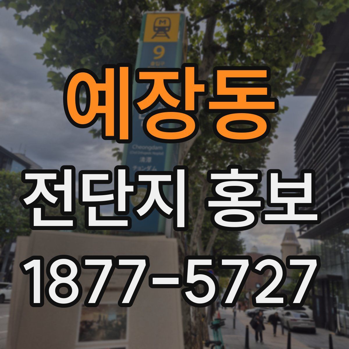 예장동 전단지 홍보