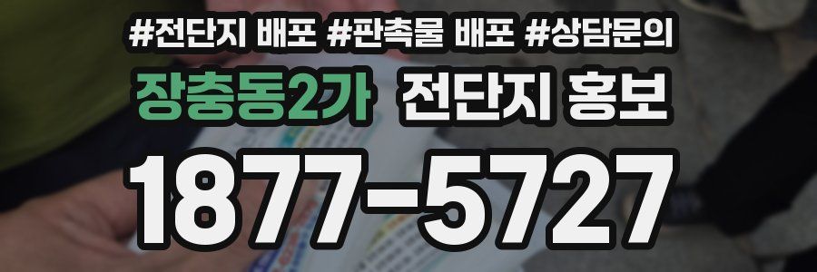 장충동2가 전단지 홍보
