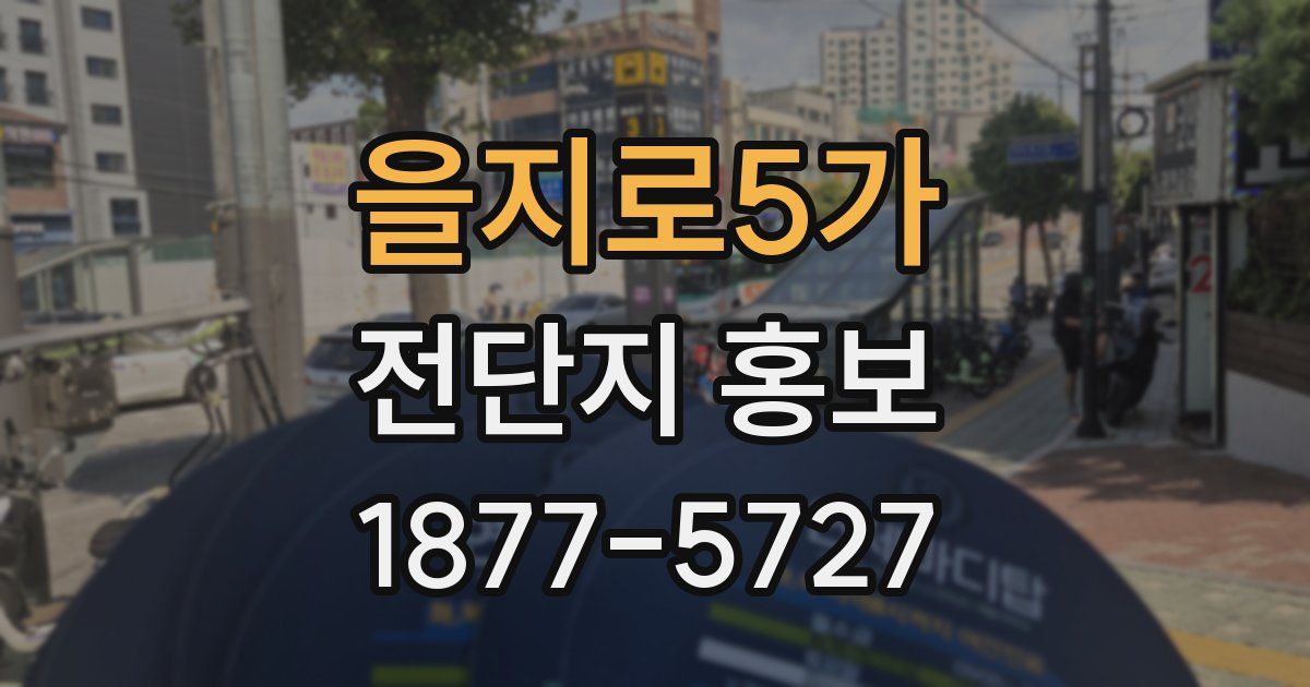 을지로5가 전단지 홍보