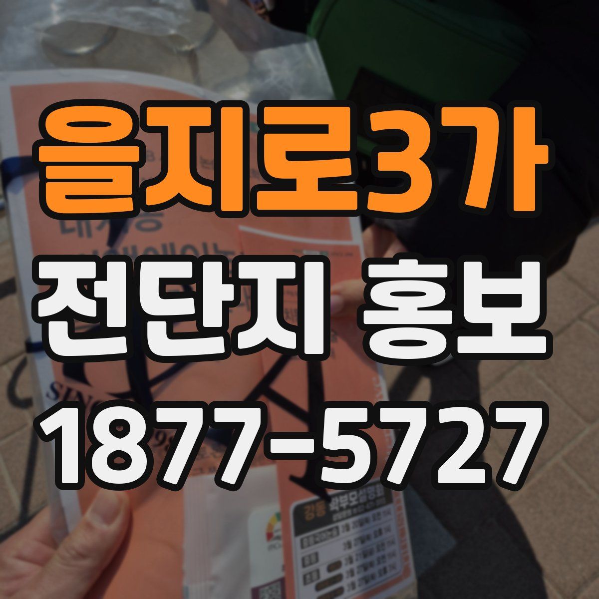 을지로3가 전단지 홍보