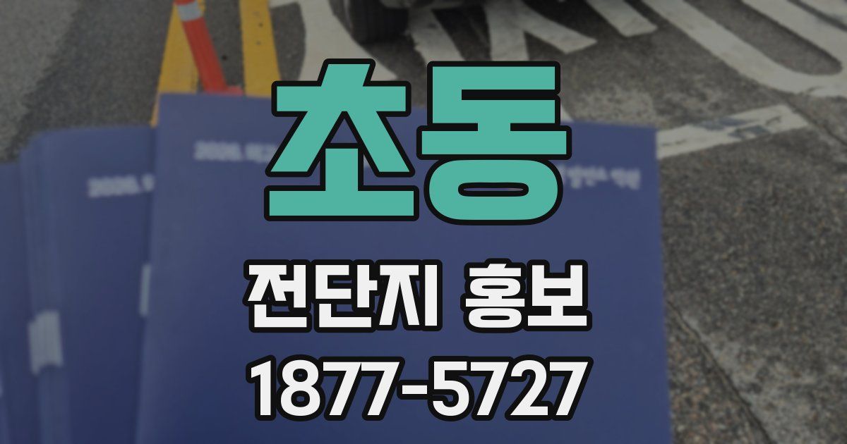 초동 전단지 홍보
