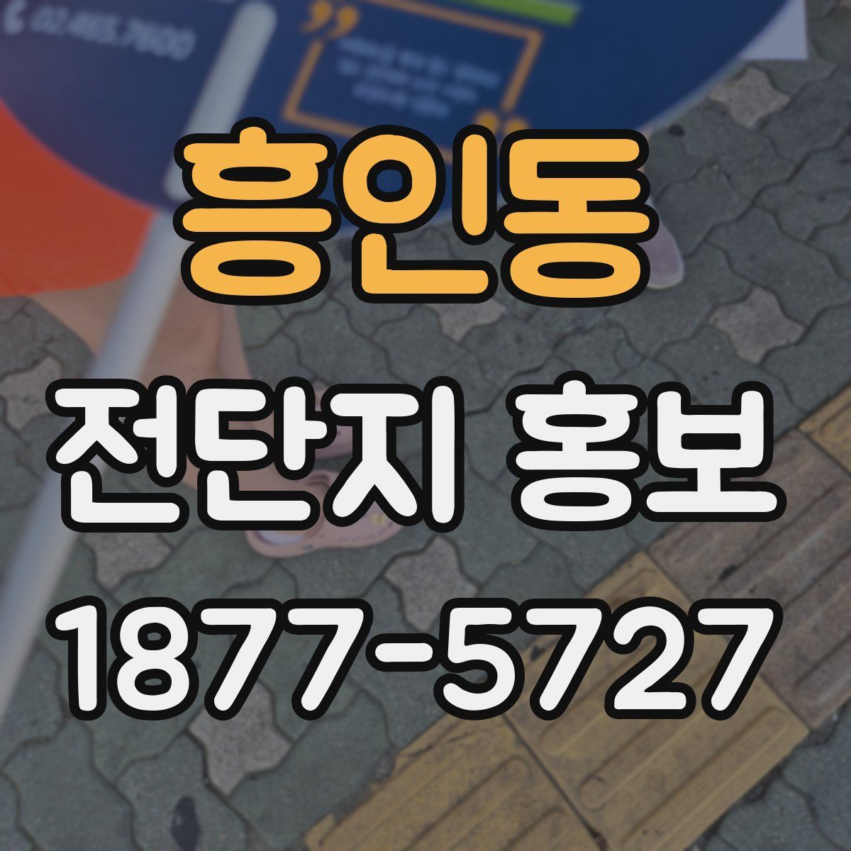 흥인동 전단지 홍보