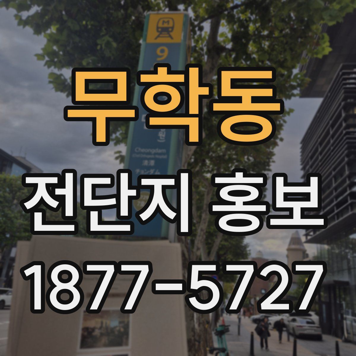무학동 전단지 홍보