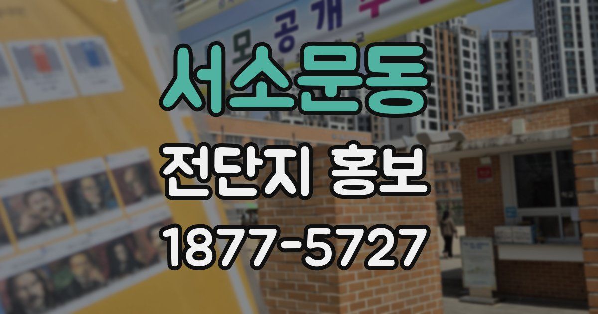 서소문동 전단지 홍보