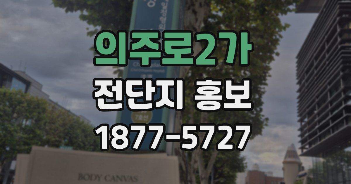 의주로2가 전단지 홍보