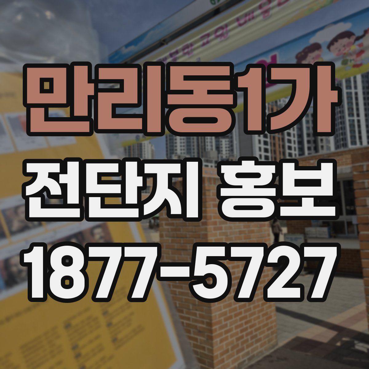만리동1가 전단지 홍보