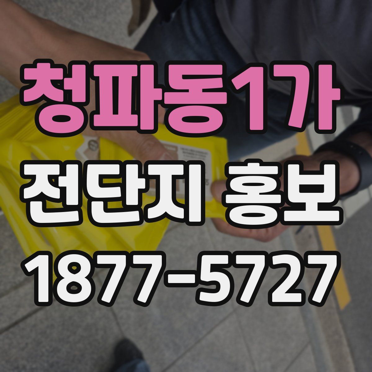 청파동1가 전단지 홍보