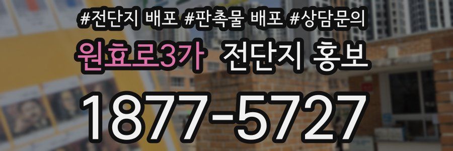 원효로3가 전단지 홍보
