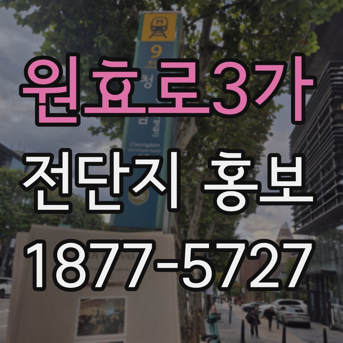 원효로3가 전단지 홍보