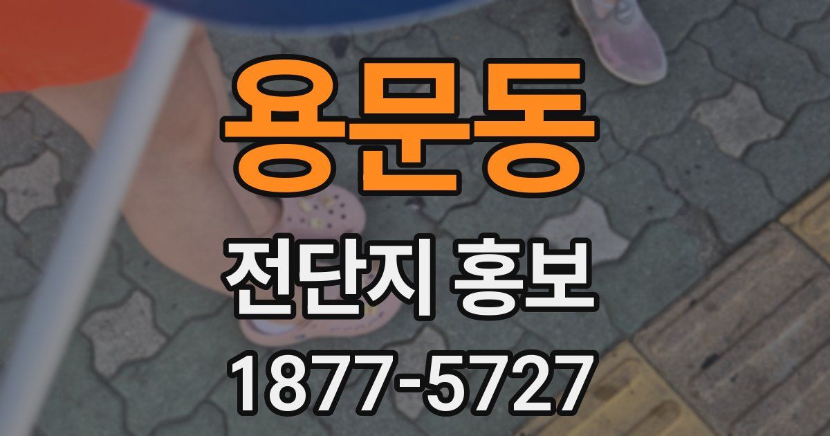 용문동 전단지 홍보