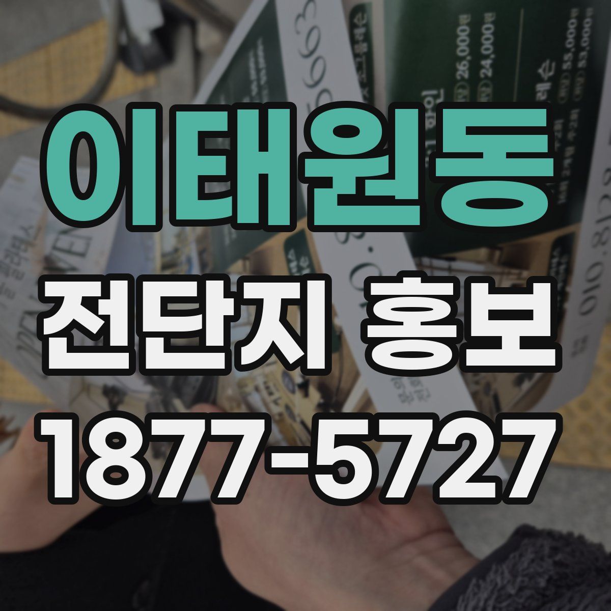 이태원동 전단지 홍보