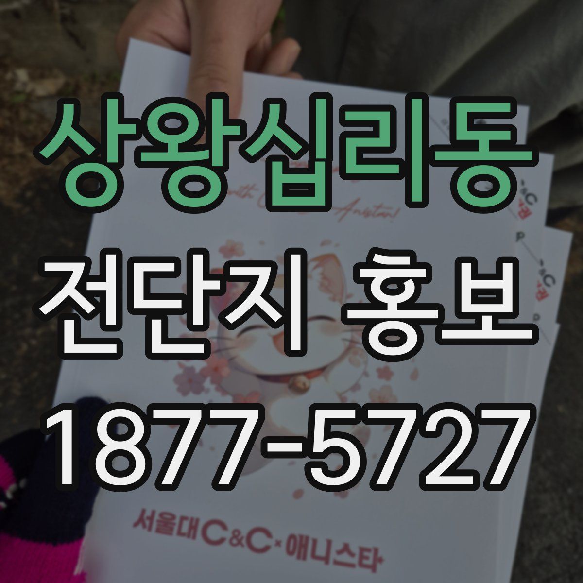상왕십리동 전단지 홍보