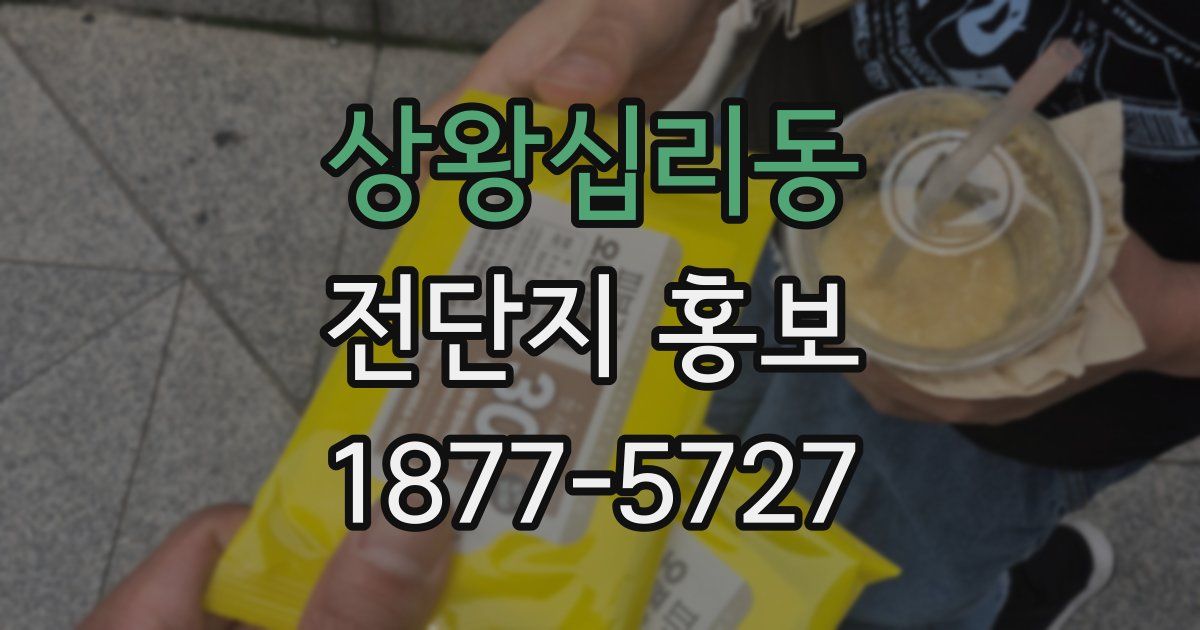 상왕십리동 전단지 홍보