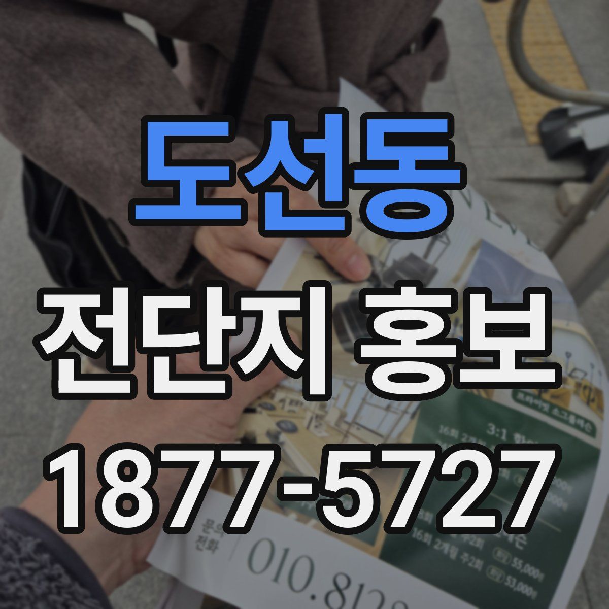 도선동 전단지 홍보