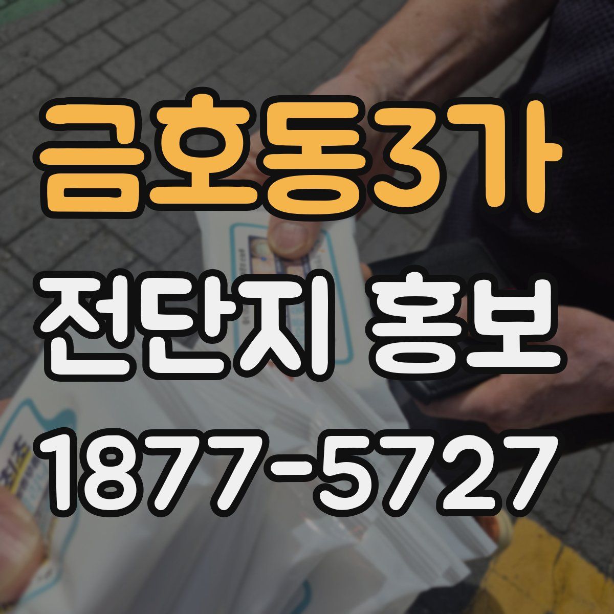 금호동3가 전단지 홍보